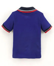Load image into Gallery viewer, CrayonFlakes Soft and comfortable Solid Polo Collar Tshirt - Royal Blue
