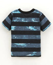Load image into Gallery viewer, CrayonFlakes Soft and comfortable Striped Tie and Dye Printed Tshirt