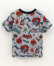 Load image into Gallery viewer, CrayonFlakes Soft and comfortable Fire Crackers Printed Tshirt - Grey