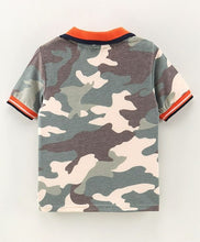 Load image into Gallery viewer, Camouflage Printed Polo T-shirt