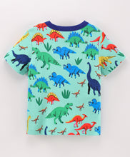 Load image into Gallery viewer, Dinosaurs Printed Half Sleeves Tshirt