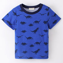 Load image into Gallery viewer, Dinosaur Printed Half Sleeves Tshirt