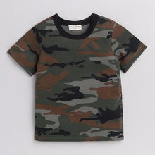 Load image into Gallery viewer, CrayonFlakes Soft and comfortable Camouflage Printed Tshirt