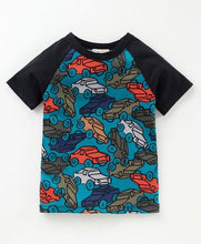 Load image into Gallery viewer, CrayonFlakes Soft and comfortable Cars Printed Tshirt