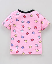 Load image into Gallery viewer, CrayonFlakes Soft and comfortable Stars Printed Tshirt - Pink