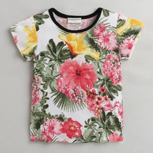 Load image into Gallery viewer, CrayonFlakes Soft and comfortable Floral Printed Top - Offwhite