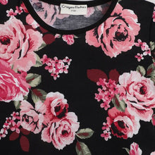Load image into Gallery viewer, CrayonFlakes Soft and comfortable Floral Printed Top - Black
