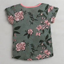 Load image into Gallery viewer, CrayonFlakes Soft and comfortable Floral Printed Top - Green
