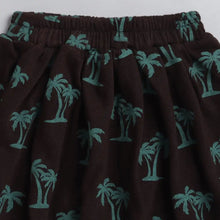 Load image into Gallery viewer, CrayonFlakes Soft and comfortable Palm Trees Printed Skirt