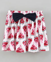 Load image into Gallery viewer, CrayonFlakes Soft and comfortable Watermelon Printed Skirt - Offwhite