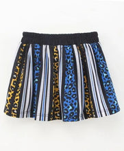 Load image into Gallery viewer, CrayonFlakes Soft and comfortable Striped Animal Print Skirt
