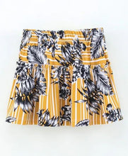 Load image into Gallery viewer, CrayonFlakes Soft and comfortable Striped Floral Printed Skirt