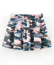 Load image into Gallery viewer, CrayonFlakes Soft and comfortable Camouflage Printed Skirt - Green