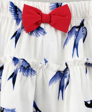 Load image into Gallery viewer, CrayonFlakes Soft and comfortable Birds Printed Skirt - Offwhite