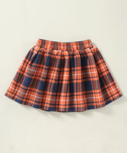 Load image into Gallery viewer, Checkered with Frill Polar Fleece Top Skirt Set
