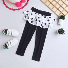 Load image into Gallery viewer, CrayonFlakes Soft and comfortable Double Layered Polka Frill Leggings